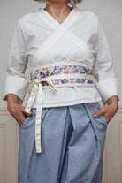 Ceinture OBI large vert/violet - CATHERINE VALENTIN