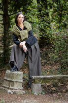 Étole YUKA vert/jaune - CATHERINE VALENTIN