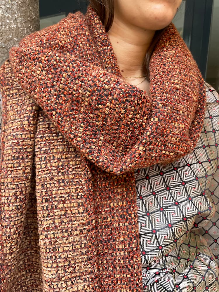 Étole YUKI marron fauve - CATHERINE VALENTIN
