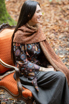 Étole YUKI marron fauve - CATHERINE VALENTIN