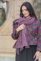 Étole YUKI rose fuschia - CATHERINE VALENTIN