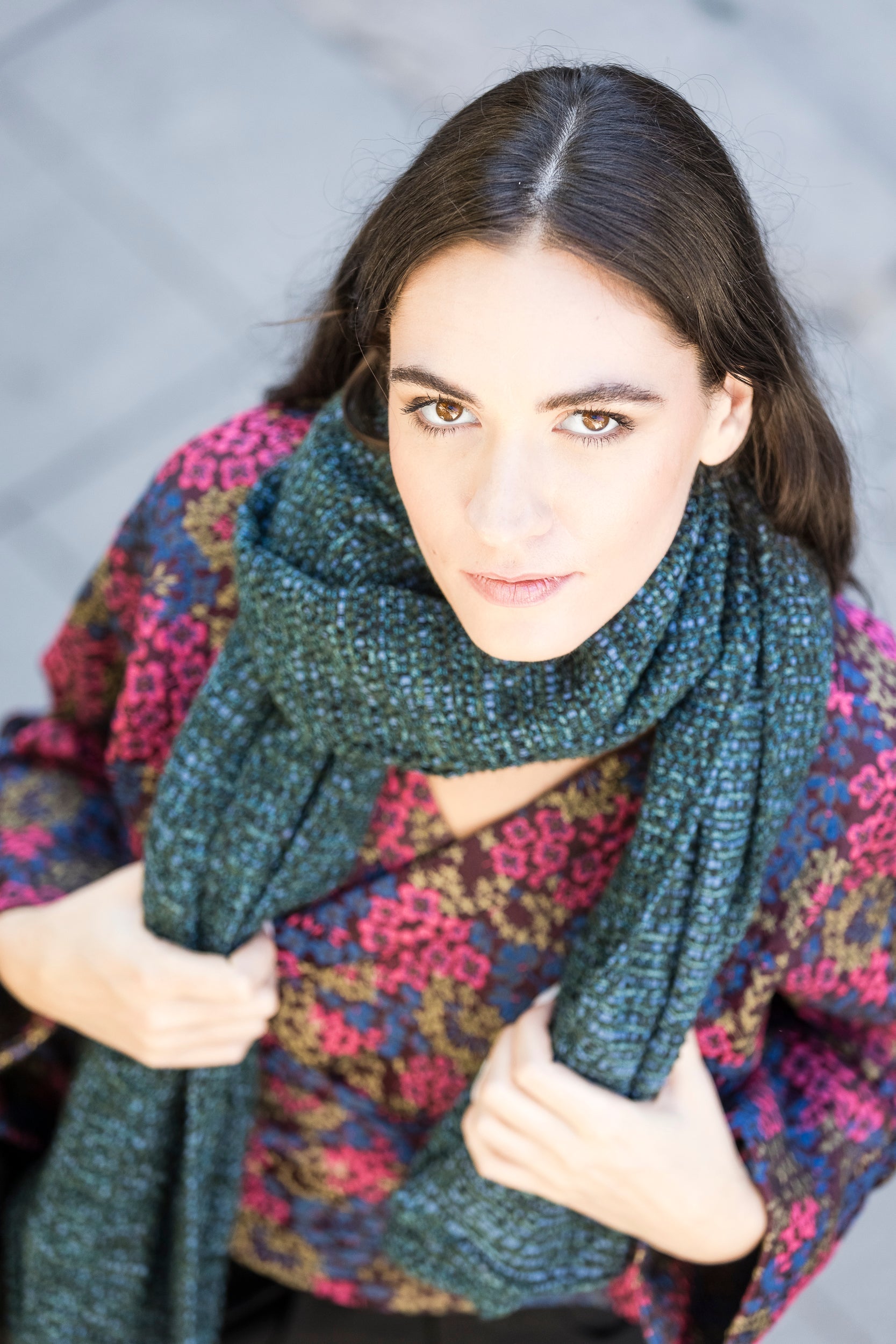 Étole YUKI rose fuschia - CATHERINE VALENTIN