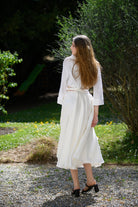 Jupe TENKO blanche doublée - CATHERINE VALENTIN