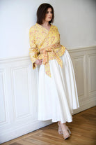 Jupe TENKO blanche doublée - CATHERINE VALENTIN