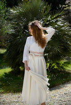 Jupe TENKO blanche doublée - CATHERINE VALENTIN