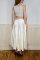 Jupe TENKO blanche doublée - CATHERINE VALENTIN