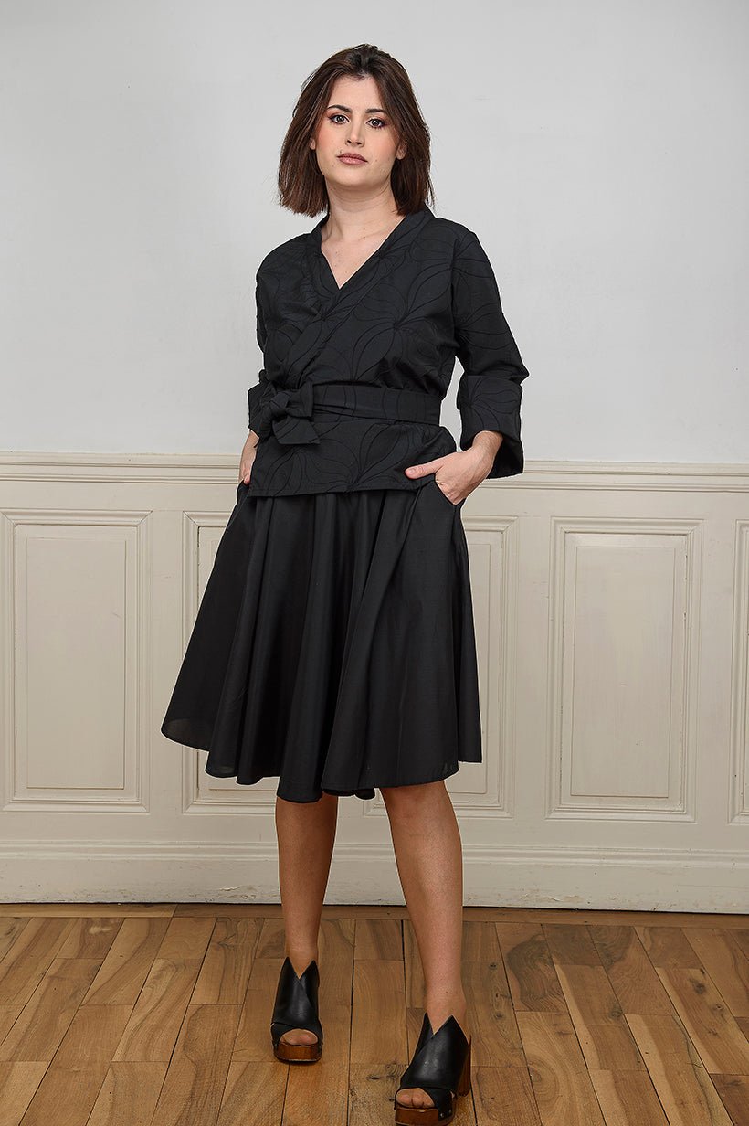 Jupe TENKO noire courte - CATHERINE VALENTIN