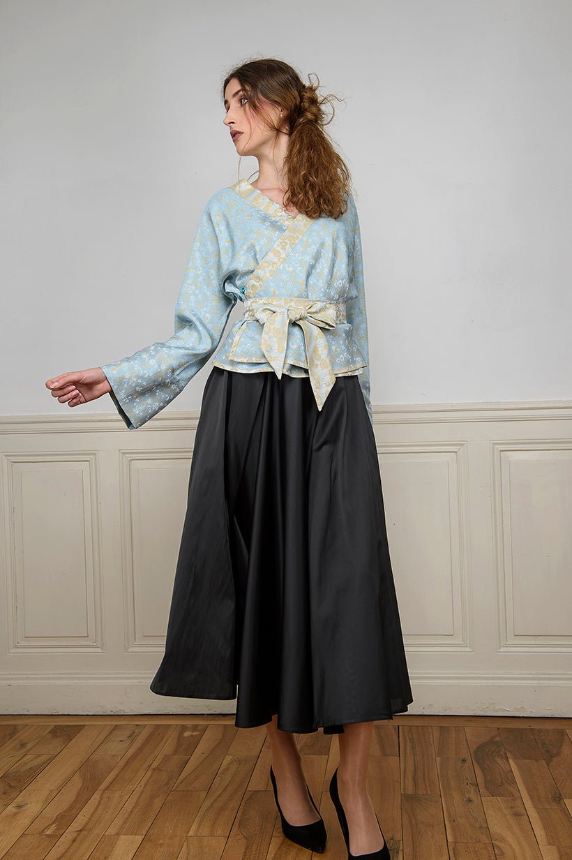 Jupe TENKO noire longue - CATHERINE VALENTIN