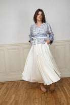 Kimono BANINA bleu mariage - CATHERINE VALENTIN