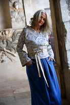 Kimono BANINA bleu mariage - CATHERINE VALENTIN