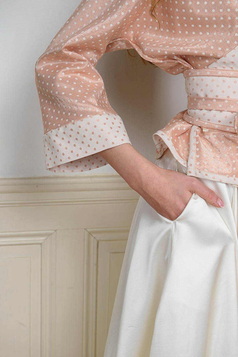 Kimono ENDO rose nude MARIAGE - CATHERINE VALENTIN