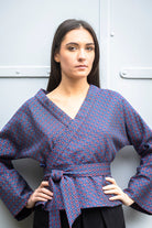 Kimono HAMAGURI bleu - CATHERINE VALENTIN