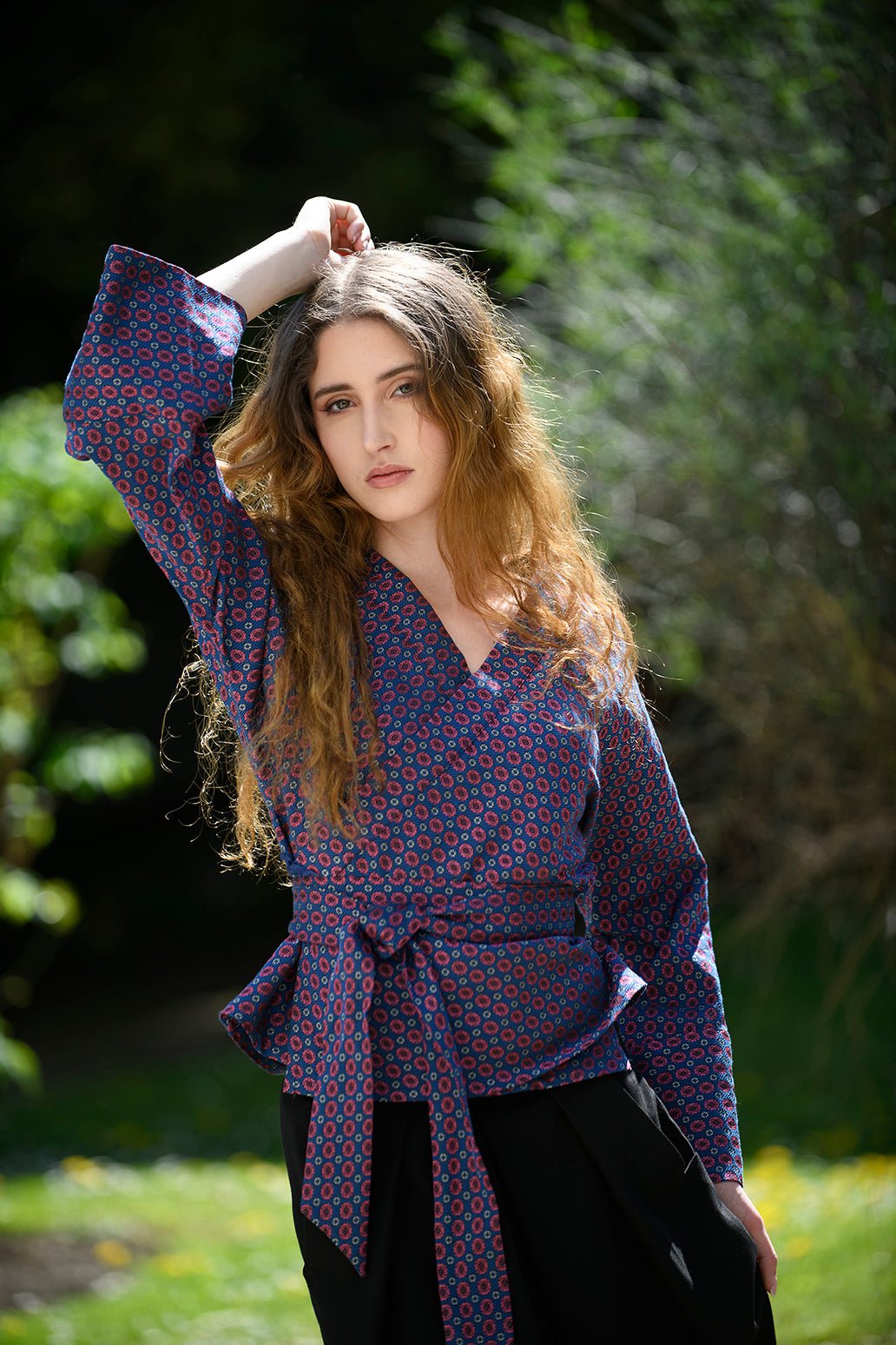 Kimono HAMAGURI femme bleu - CATHERINE VALENTIN