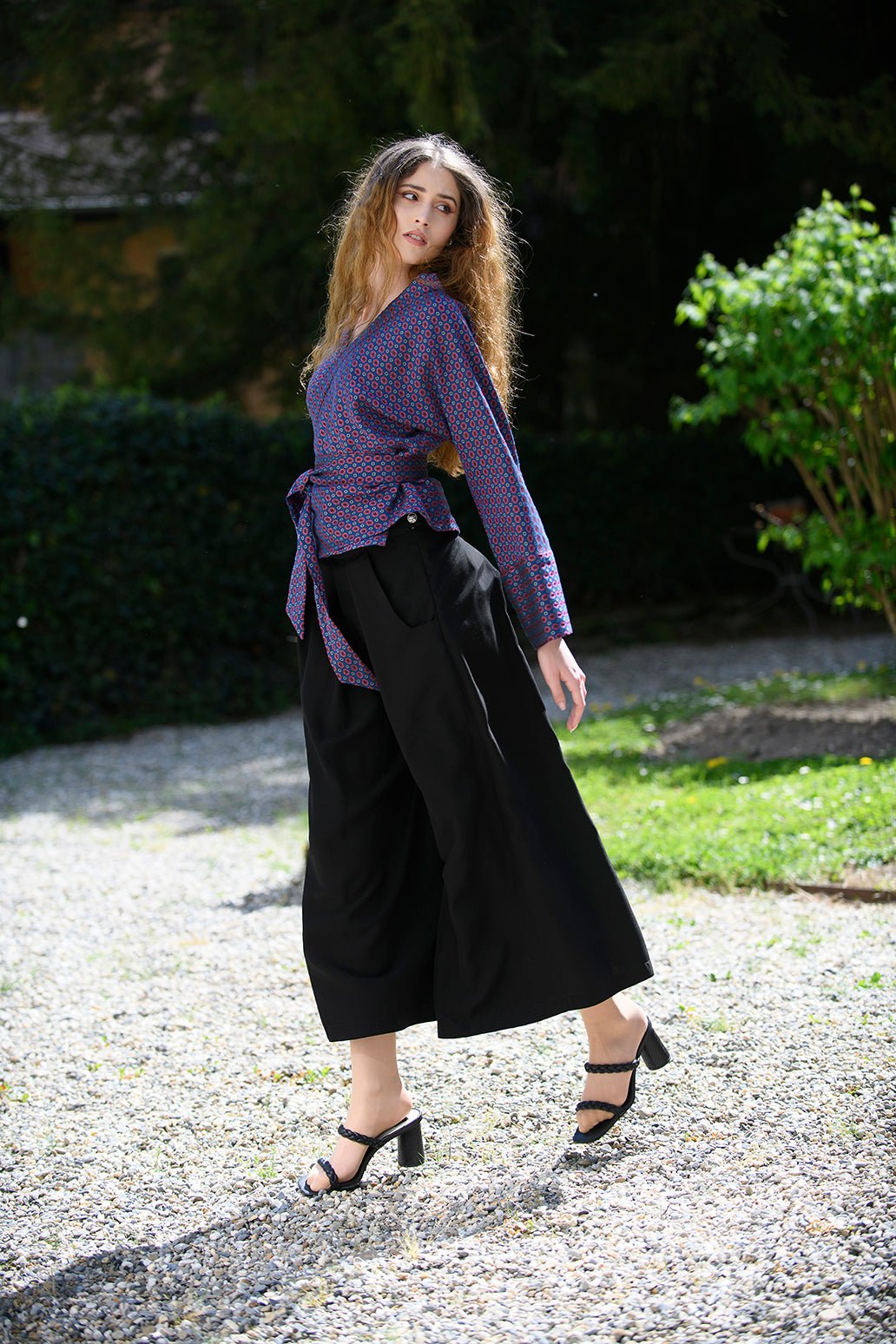 Kimono HAMAGURI femme bleu - CATHERINE VALENTIN