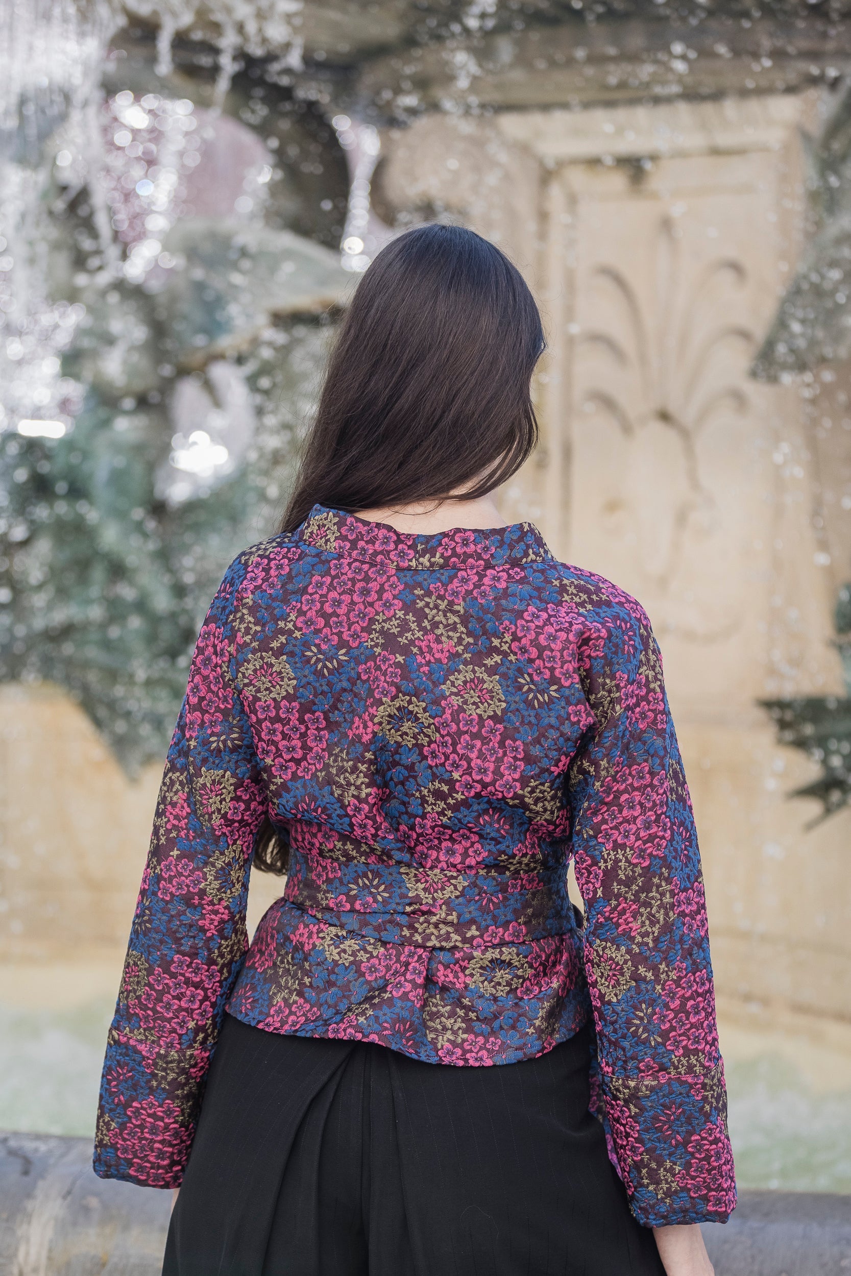 Kimono HANABI bleu - CATHERINE VALENTIN