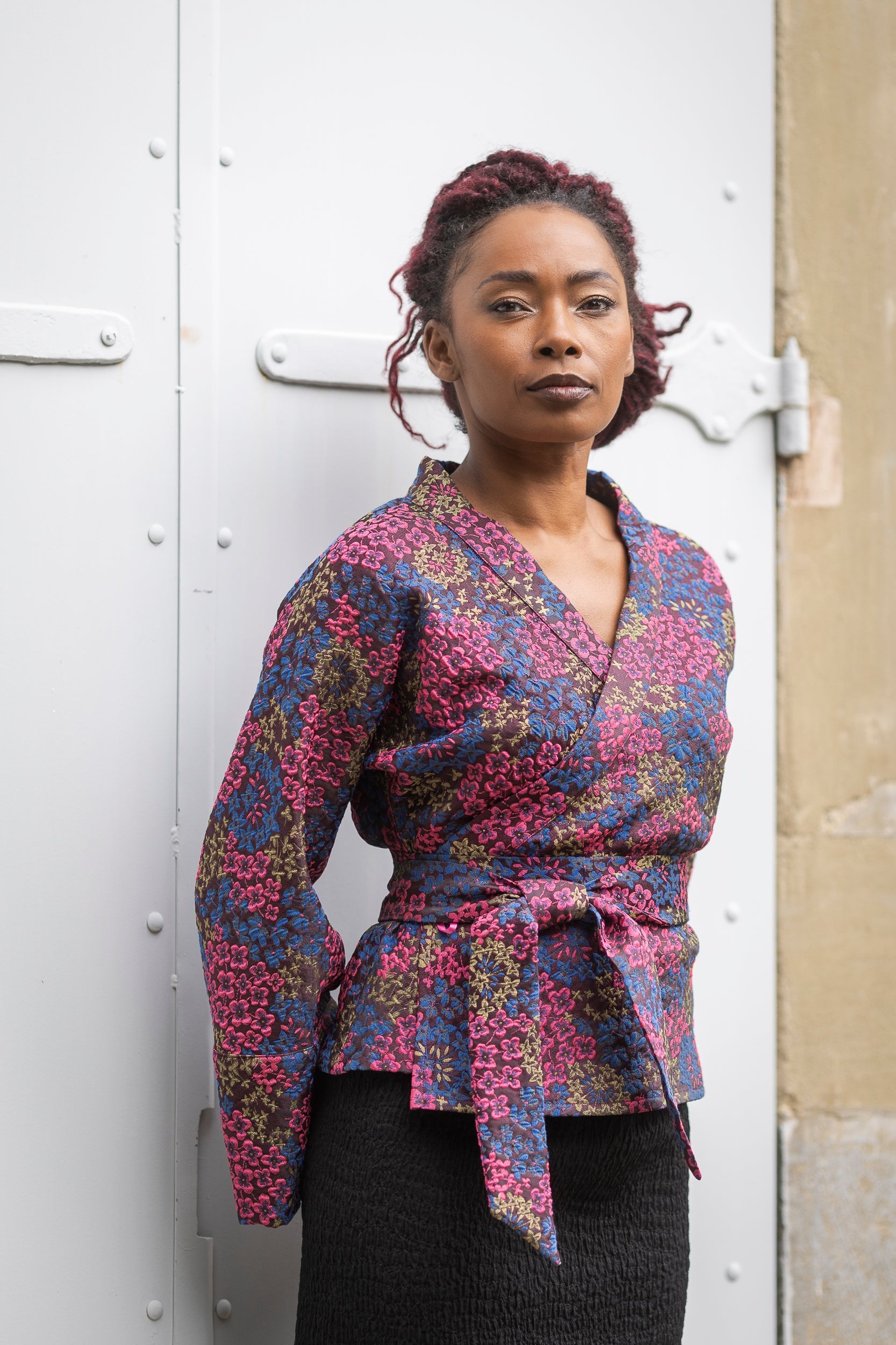 Kimono HANABI bleu - CATHERINE VALENTIN