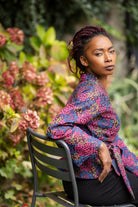 Kimono HANABI bleu - CATHERINE VALENTIN