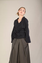 Kimono KAGOME parme/orange - CATHERINE VALENTIN