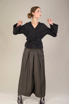 Kimono KAGOME parme/orange - CATHERINE VALENTIN