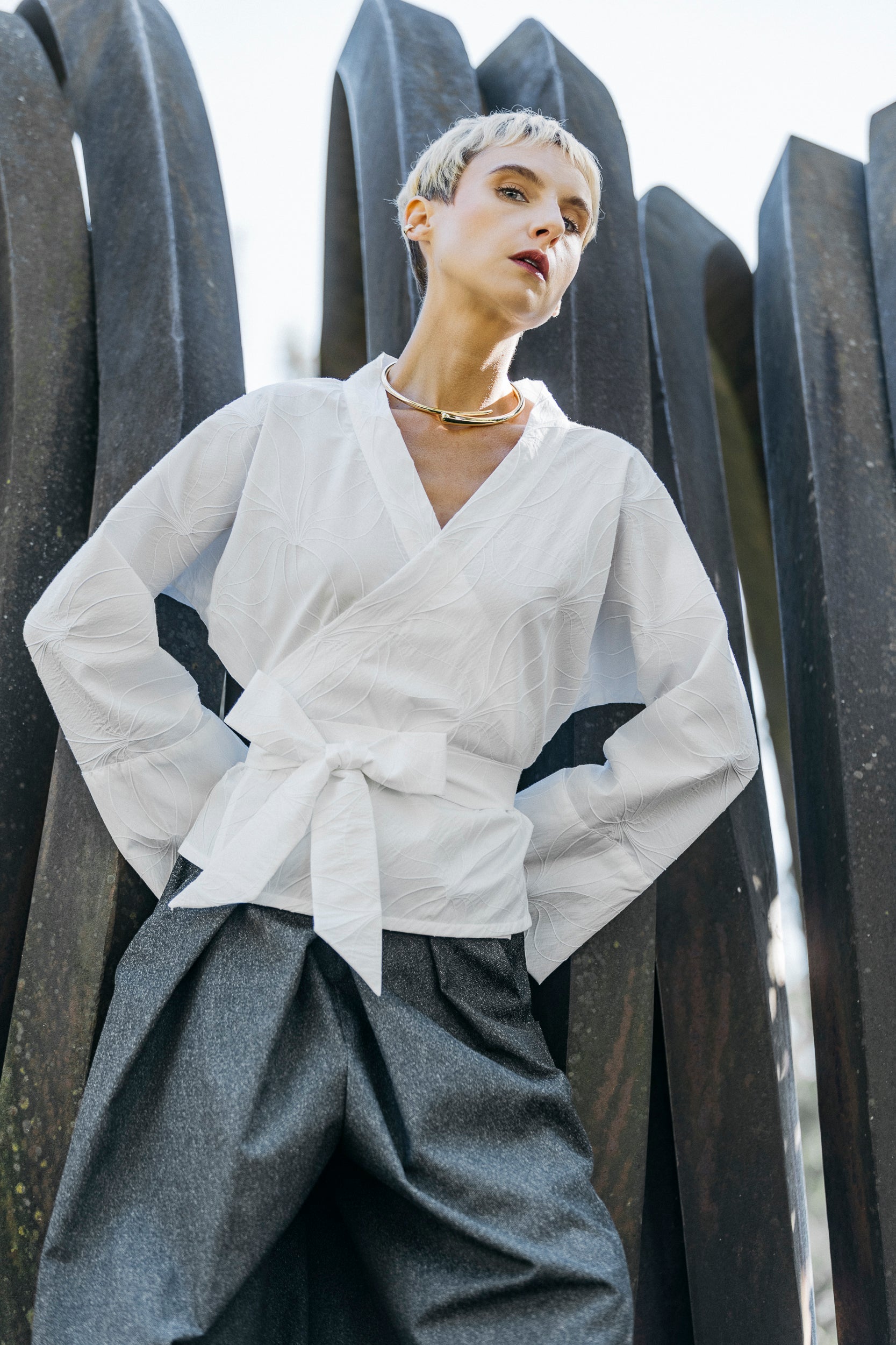 Kimono NODO blanc - CATHERINE VALENTIN