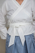 Kimono NODO blanc plusieurs OBI - CATHERINE VALENTIN