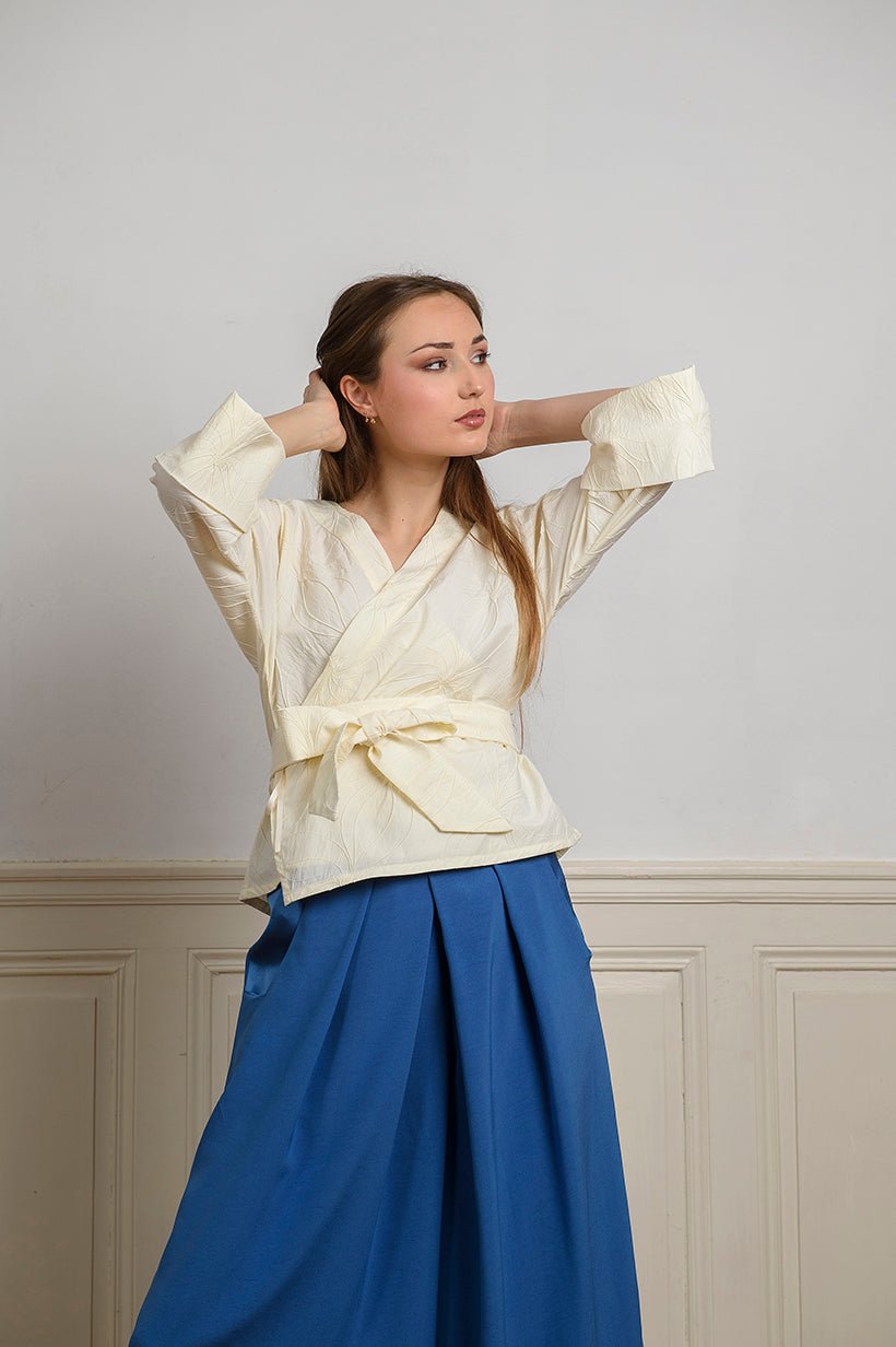 Kimono NODO fleurs - CATHERINE VALENTIN