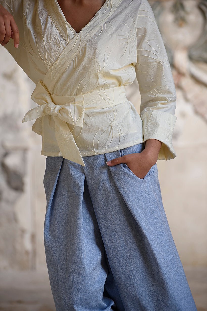 Kimono NODO fleurs - CATHERINE VALENTIN