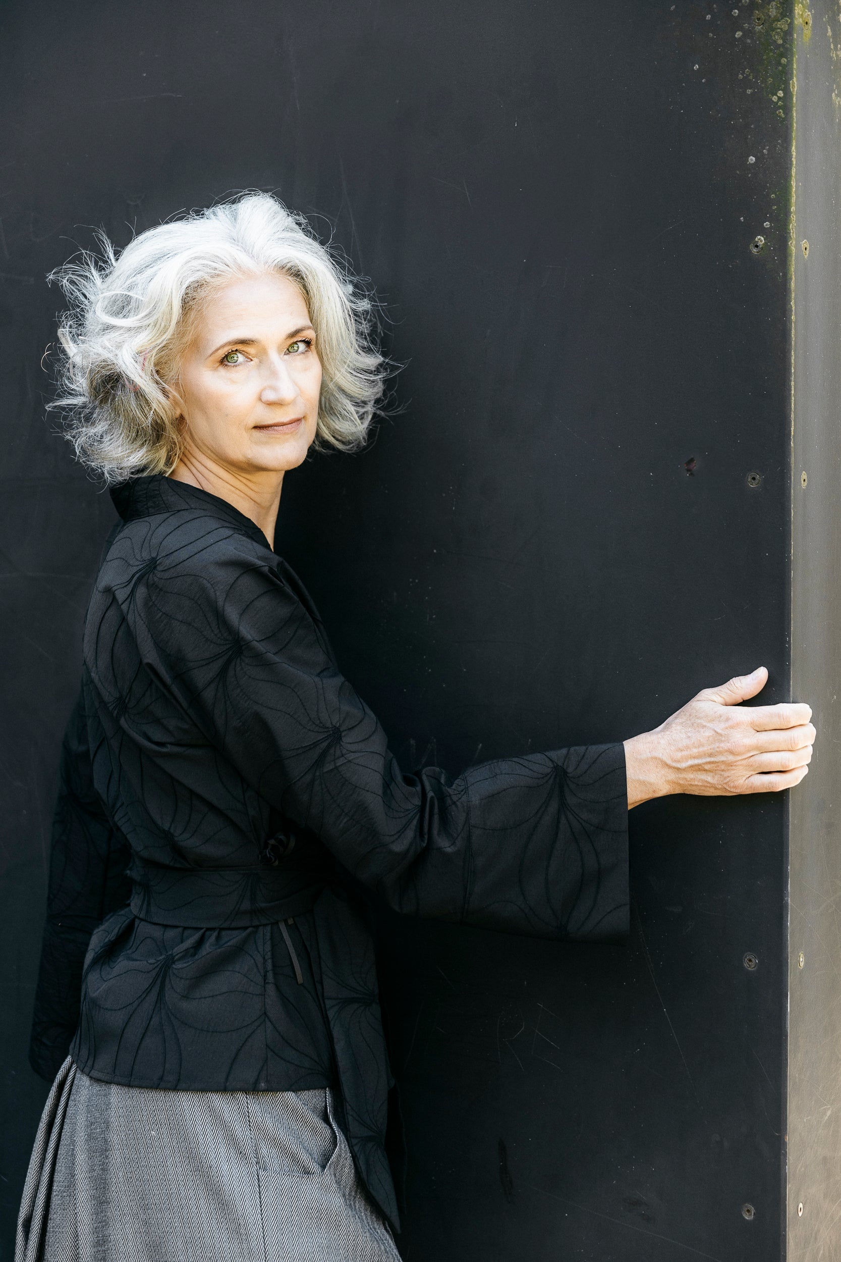 Kimono NODO noir - CATHERINE VALENTIN