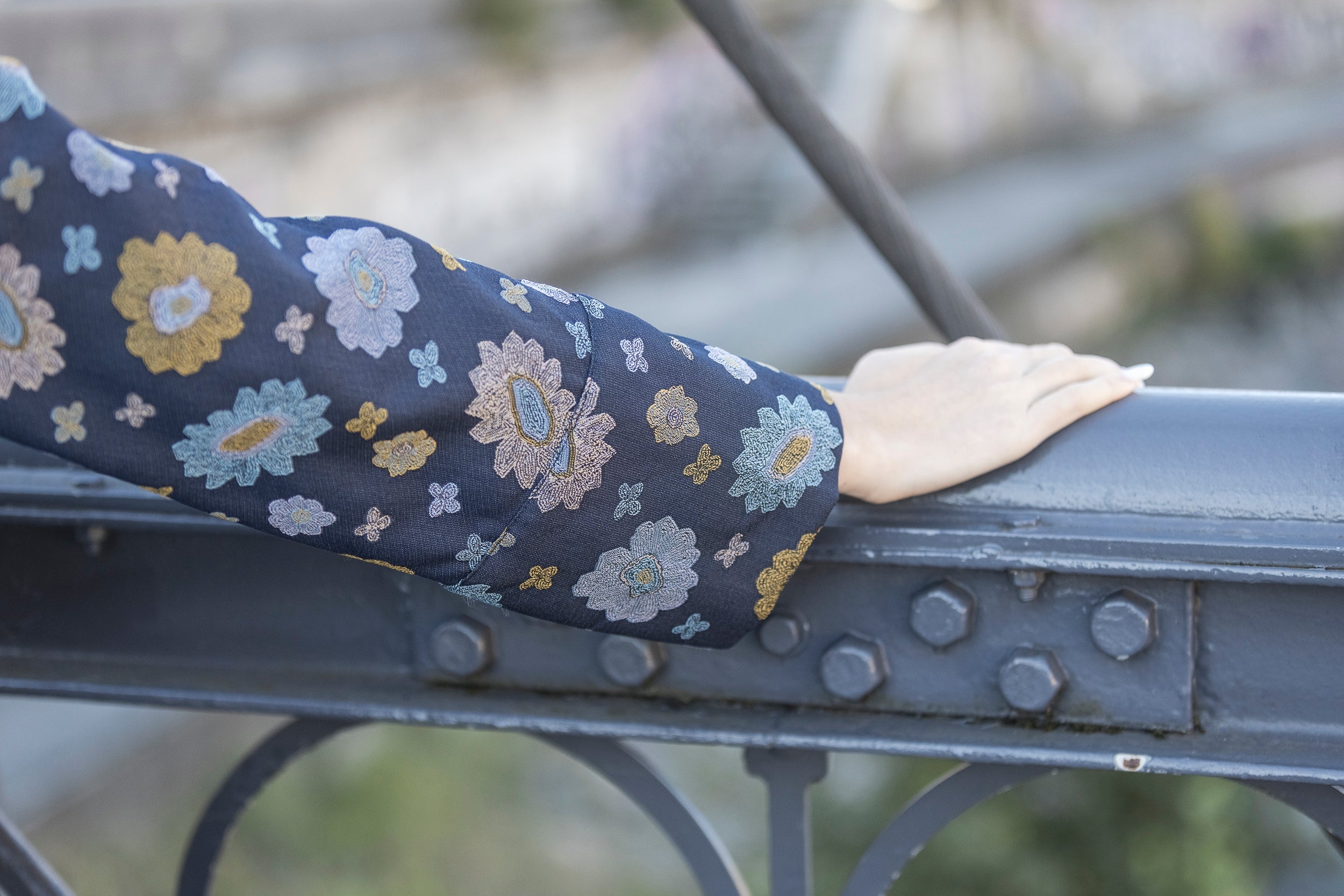 Kimono OKU bleu - CATHERINE VALENTIN