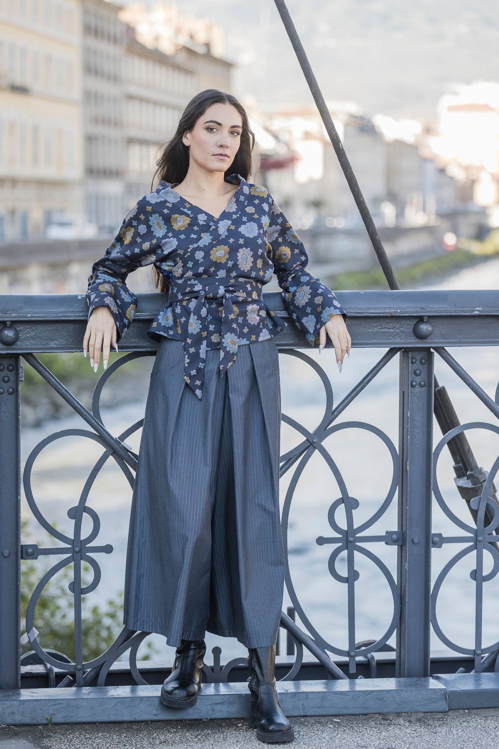 Kimono OKU bleu - CATHERINE VALENTIN