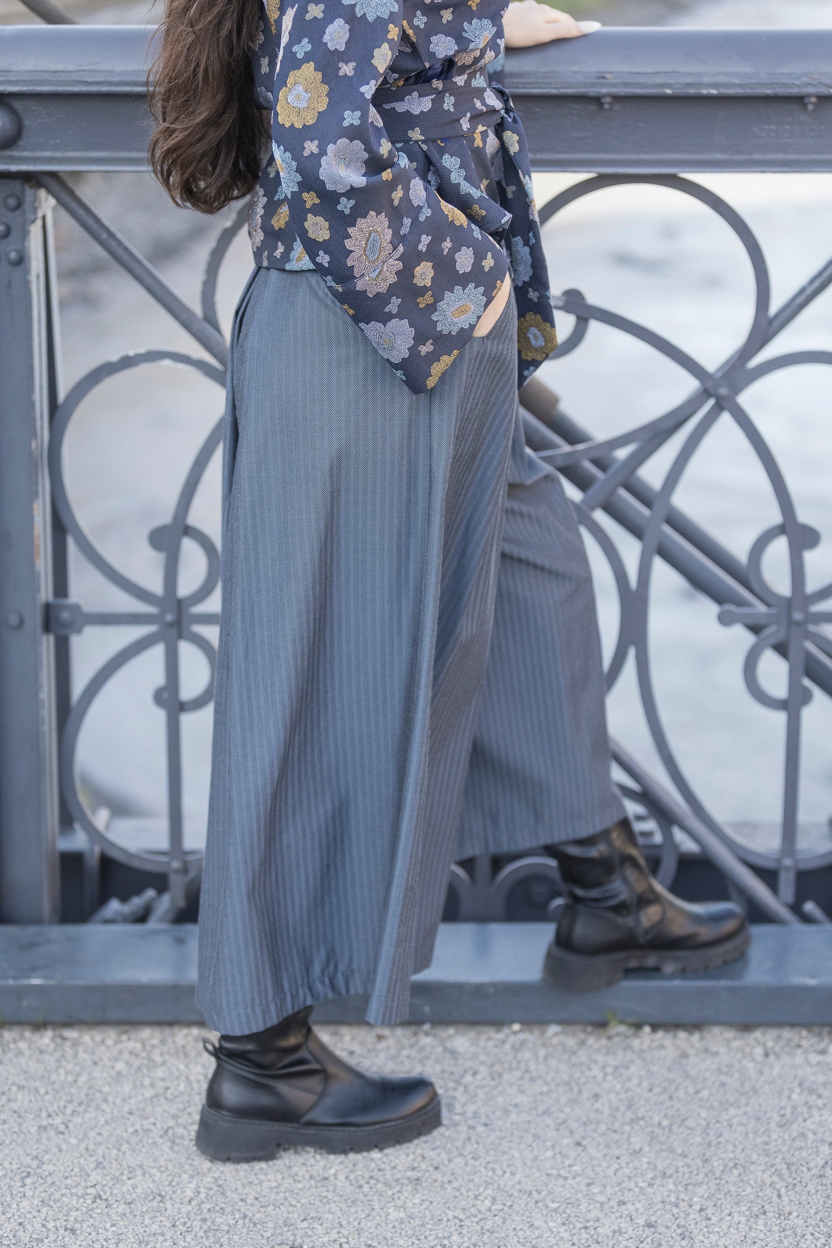 Kimono OKU bleu - CATHERINE VALENTIN