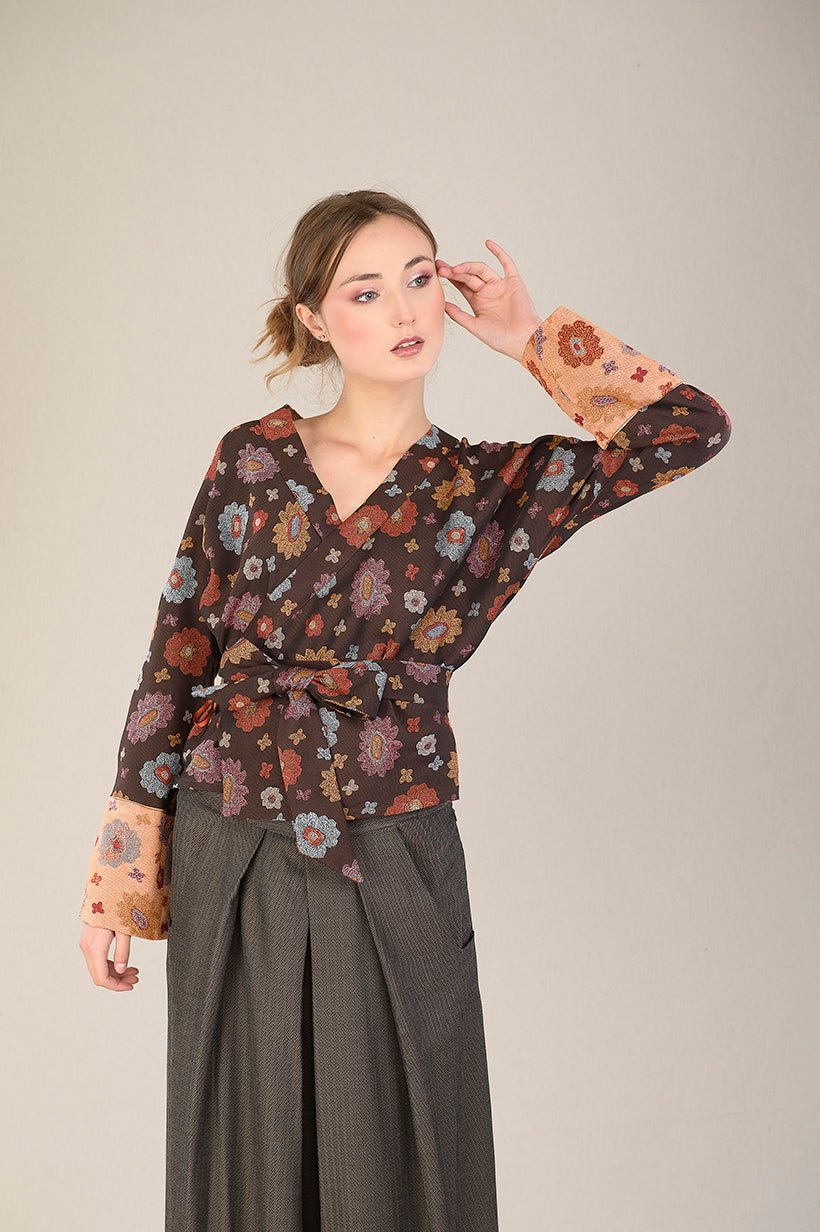 Kimono OKU bleu - CATHERINE VALENTIN