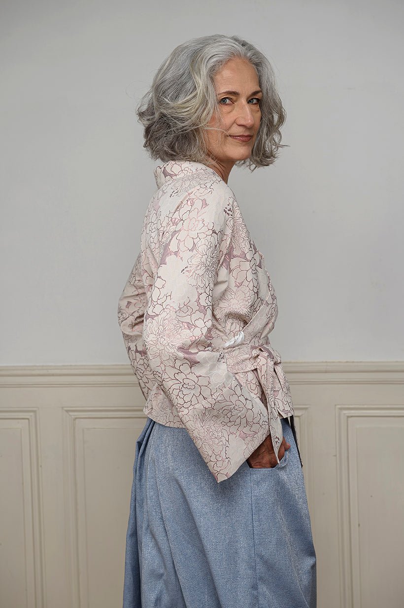 Kimono SAKURA rose - CATHERINE VALENTIN