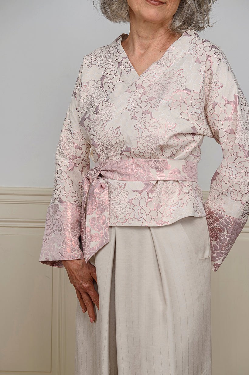 Kimono SAKURA rose - CATHERINE VALENTIN