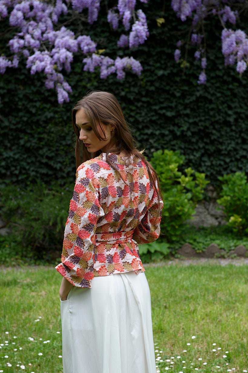 Kimono STUPA orange - CATHERINE VALENTIN