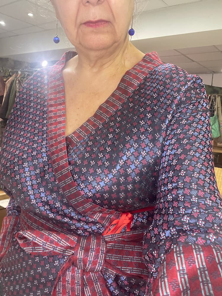 Kimono YORU bleu - CATHERINE VALENTIN