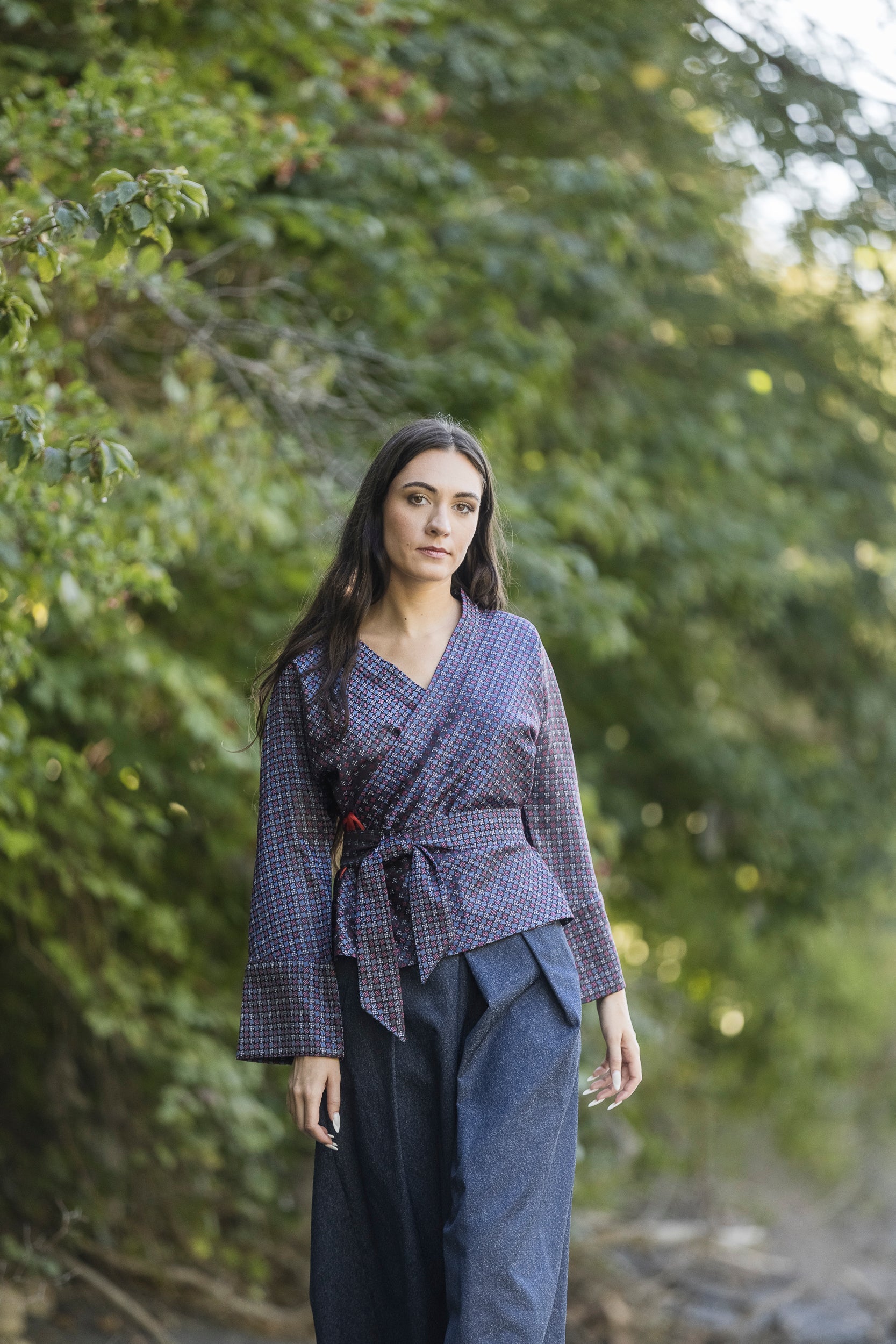 Kimono YORU bleu - CATHERINE VALENTIN