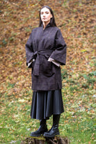 Manteau Kimono AKI marron - CATHERINE VALENTIN