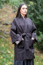Manteau Kimono AKI marron - CATHERINE VALENTIN