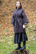 Manteau Kimono AKI marron - CATHERINE VALENTIN