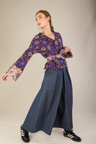 Pantalon hakama femme KOJIMA jean bleu - CATHERINE VALENTIN