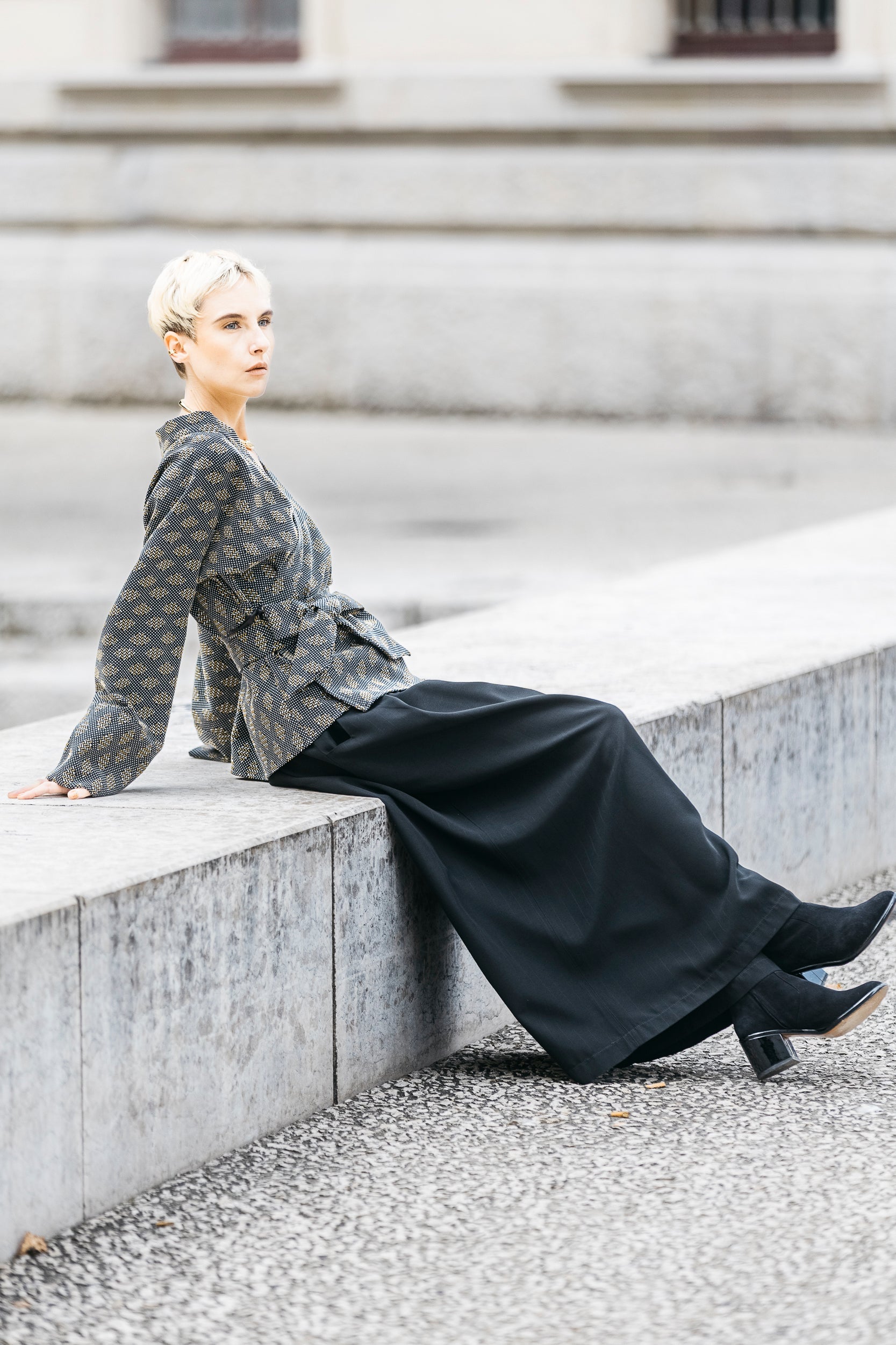 Pantalon hakama JIMA noir - CATHERINE VALENTIN