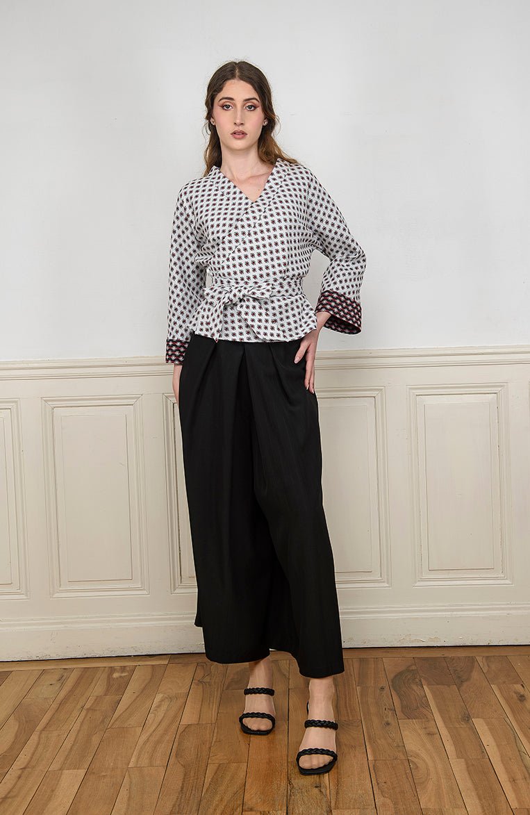 Pantalon hakama JIMA noir - CATHERINE VALENTIN