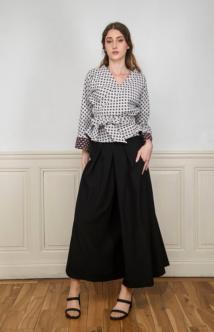 Pantalon hakama JIMA noir - CATHERINE VALENTIN