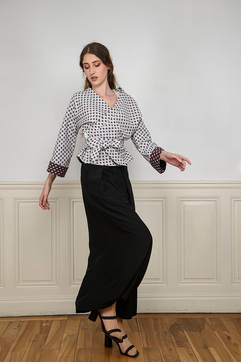 Pantalon hakama JIMA noir - CATHERINE VALENTIN