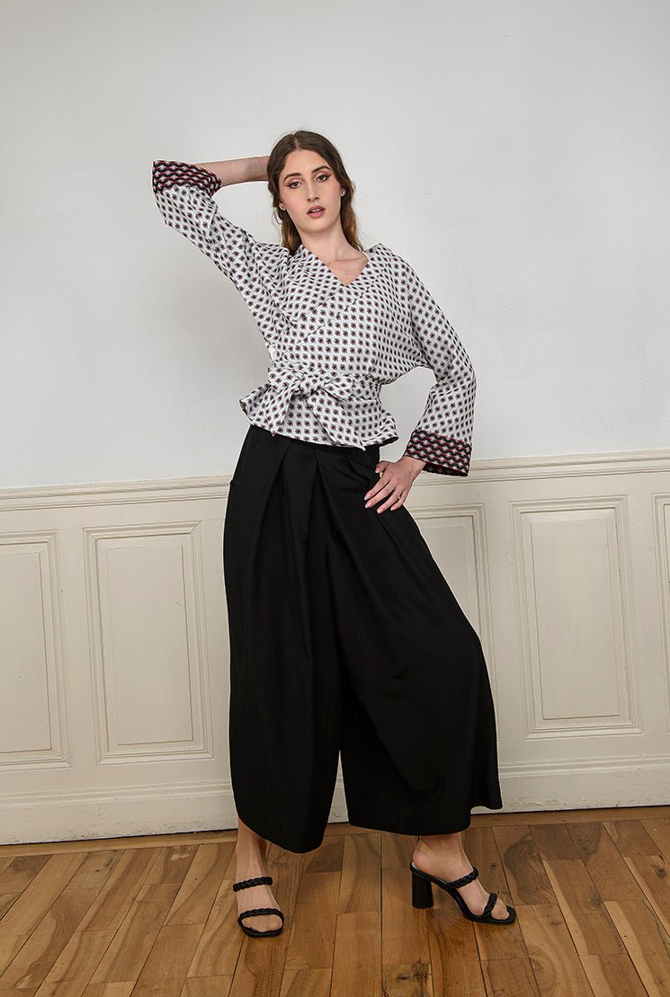 Pantalon hakama JIMA noir - CATHERINE VALENTIN