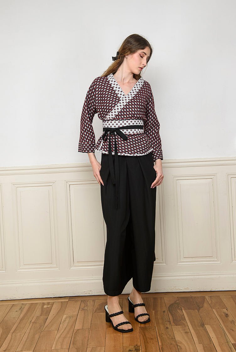 Pantalon hakama JIMA noir - CATHERINE VALENTIN