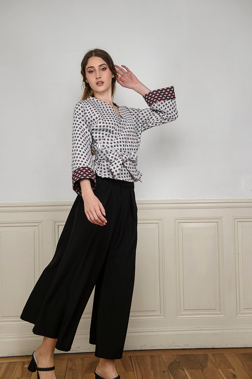 Pantalon hakama JIMA noir - CATHERINE VALENTIN