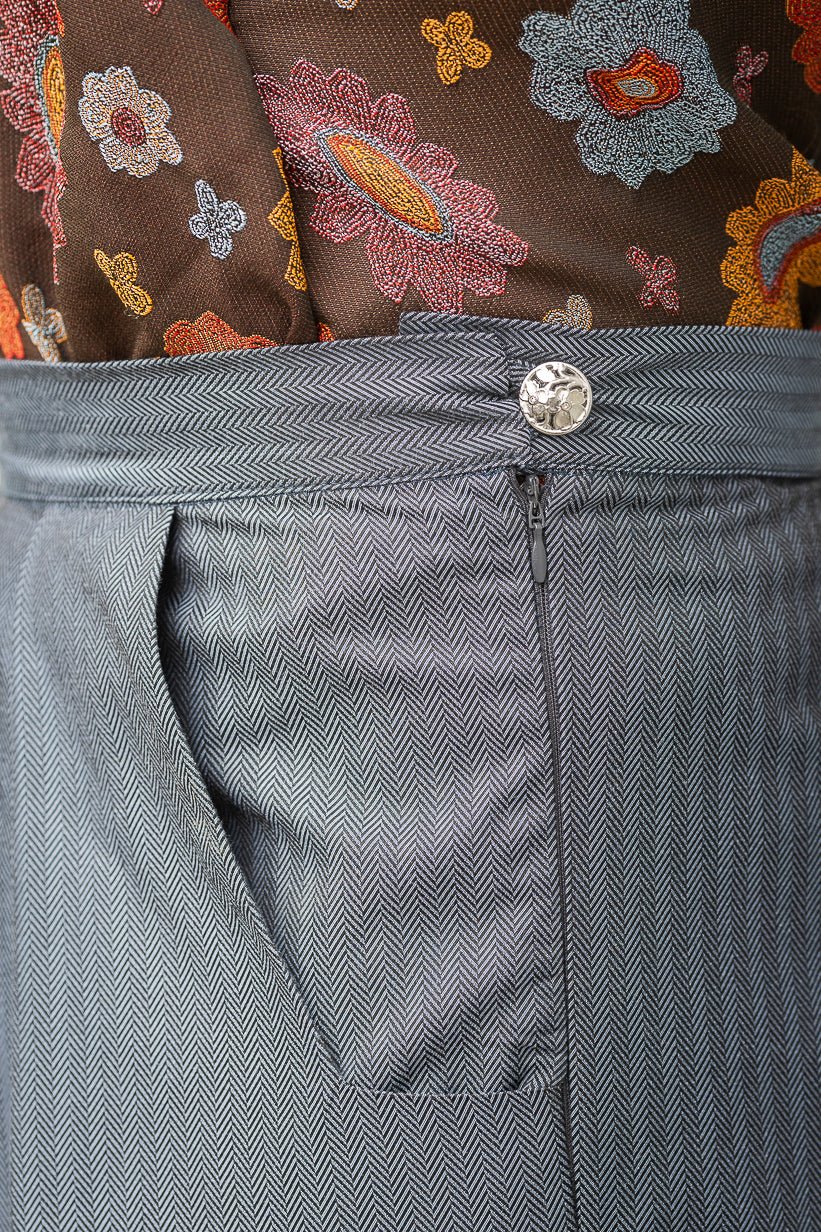 Pantalon hakama JINSU bleu - CATHERINE VALENTIN