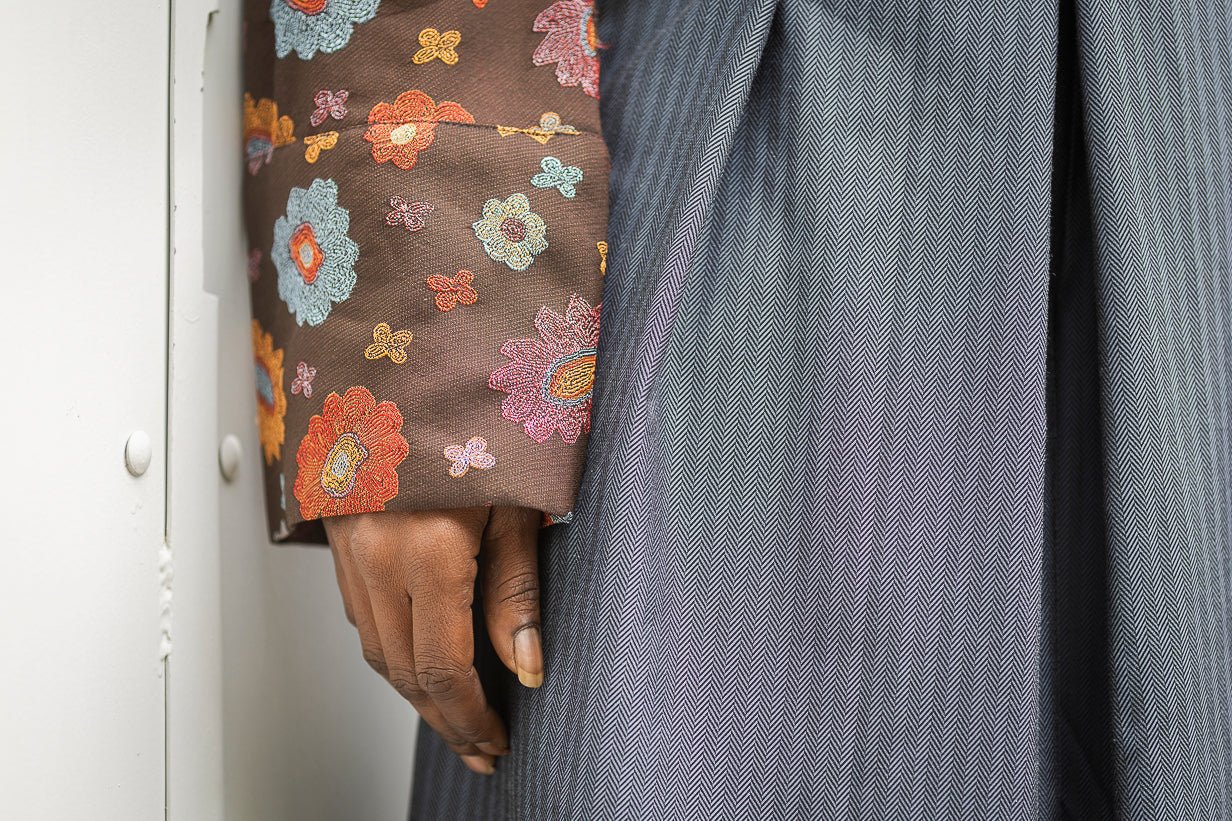 Pantalon hakama JINSU bleu - CATHERINE VALENTIN